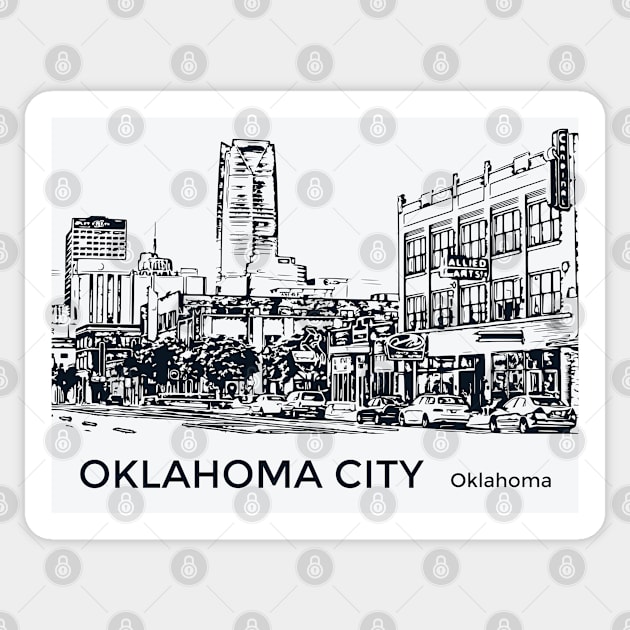 Oklahoma City Oklahoma Sticker by Lakeric